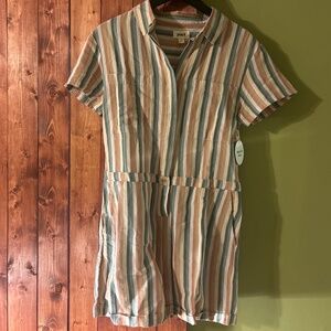 Pact Multicolor Striped Romper
